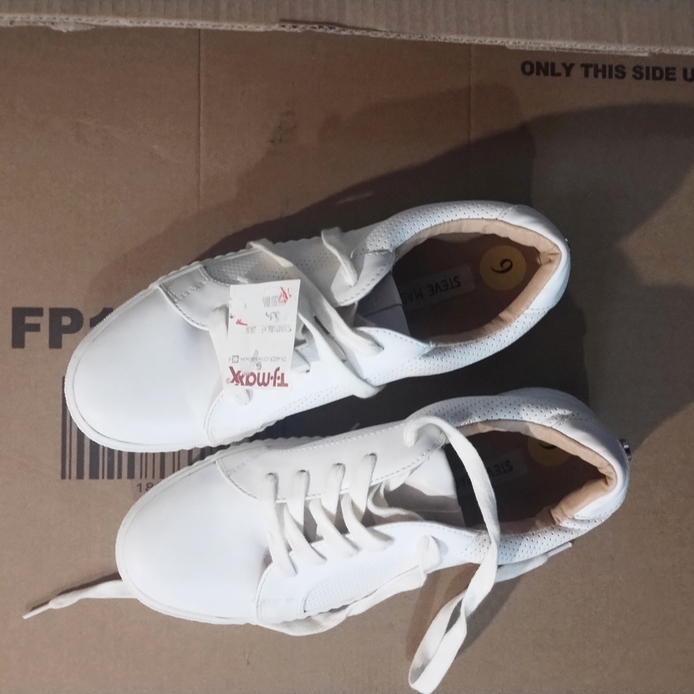 Steve Madden White Athletic Shoes